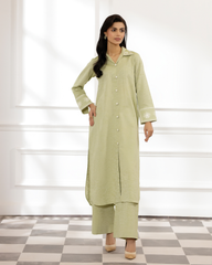 2 Piece - Embroidered Khaddar Suit