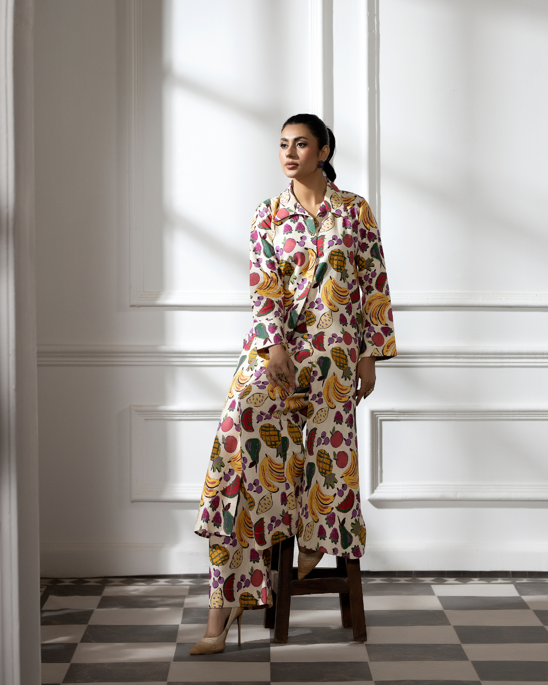 2 Piece - Printed Khaddar Suit