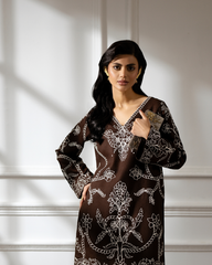 2 Piece - Embroidered Pashmina Suit